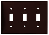 2141B-BOX BRWN SWITCH PLATE 3G